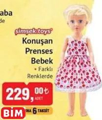 ŞİMŞEKTOYS KONUŞAN PRENSES BEBEK OYUNCAK ŞİMŞEKTOYS KONUŞAN PRENSES BEBEK OYUNCAK